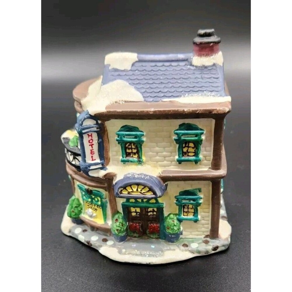 Ceramic Christmas Village Hotel Coffee Shop Unbranded